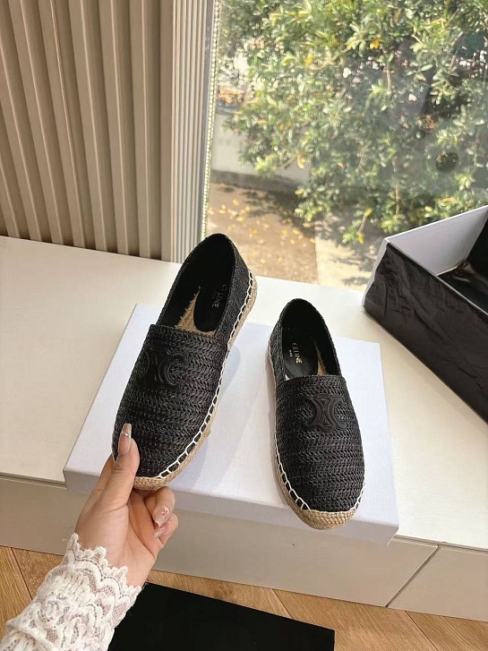 Женские эспадрильи Celine Premium - Black