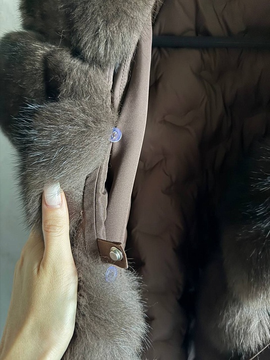 Женская парка с натуральным мехом Max Mara premium