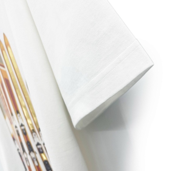 Белая футболка Louis Vuitton Premium graphic-print