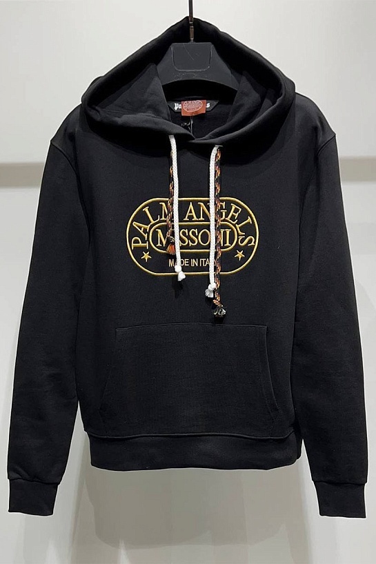 Чёрное оверсайз худи Palm Angels x Missoni Heritage