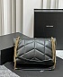 Женская кожаная сумка Yves Saint Laurent Loulou Premium 28x17x9 см - Black