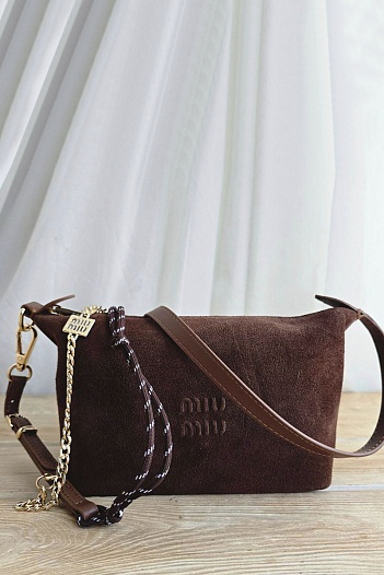 Замшевая сумка MIU MIU 22x14 см   
