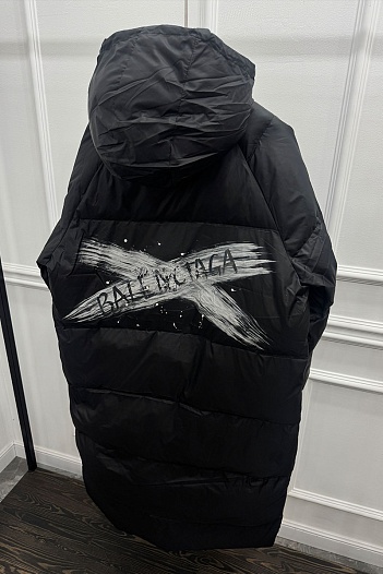 Женская пуховая куртка Balenciaga Premium - Black   