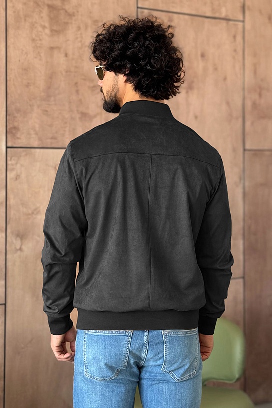 Мужской серый бомбер Loro Piana