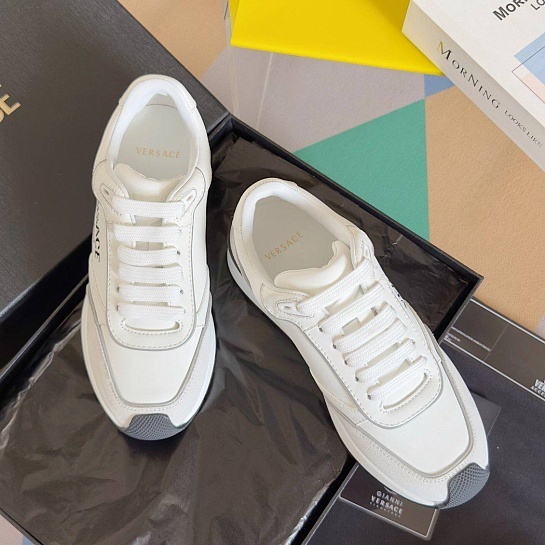 Женские кроссовки Versace Premium - White
