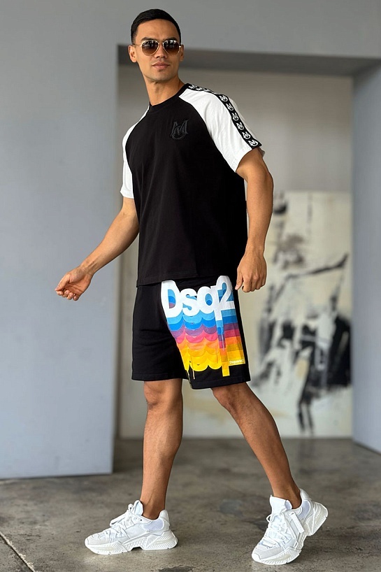 Мужская футболка Moncler чёрного цвета