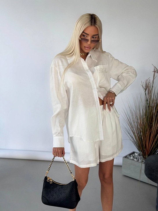 Белый женский костюм Zimmermann premium