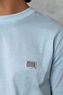 Футболка голубого цвета Dolce & Gabbana logo-plaque