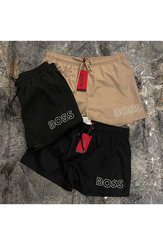 Мужские чёрные шорты Hugo Boss Mooneye