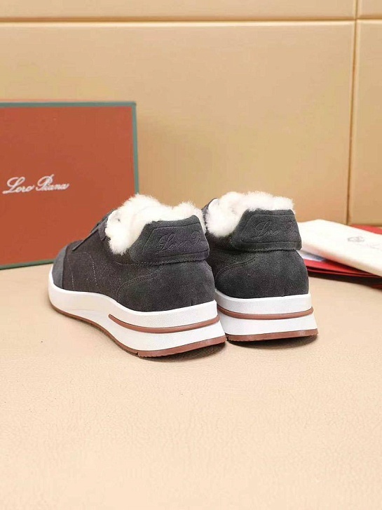 Кроссовки с мехом Loro Piana Week End Walk Evo 