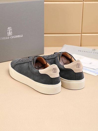 Мужские замшевые кроссовки Brunello Cucinelli   
