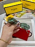 Зелёные солнцезащитные очки Fendi
