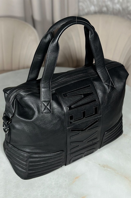 Чёрная дорожная сумка Dirk Bikkembergs 39x51x23 см