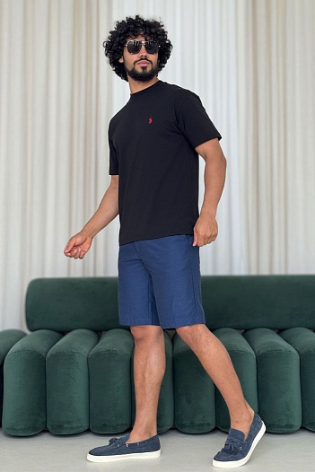 Мужская чёрная футболка Polo Ralph Lauren   