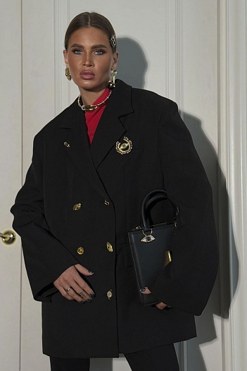 Женский чёрный пиджак Schiaparelli   