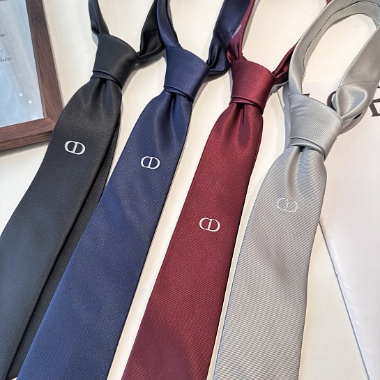 Галстук Dior logo-embroidered premium - Grey