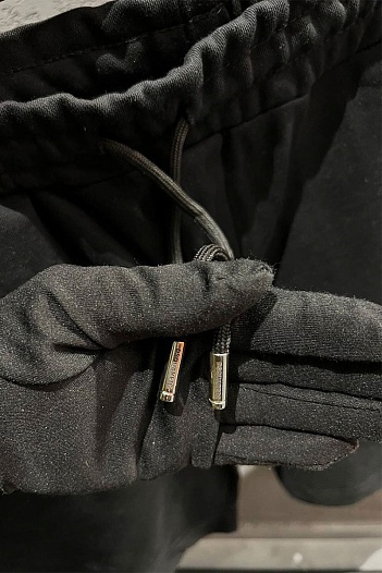 Мужские чёрные шорты Dsquared2 ICON-logo   