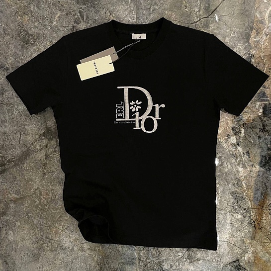 Футболка чёрного цвета Dior by ERL