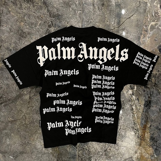 Оверсайз футболка Palm Angels Ultra Logo - Black