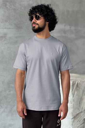 Мужская серая футболка Loro Piana   