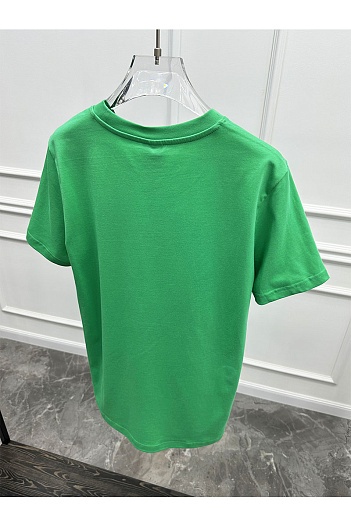 Футболка зелёного цвета Paul & Shark logo-patch   