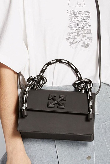 Женская кожаная сумка Off-White 1.4 Jitney 21.5x15 см (4 расцветки)   