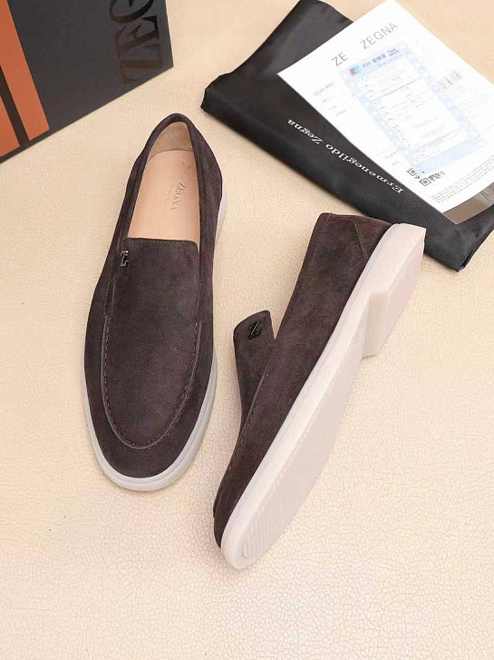 Мужские замшевые лоферы Ermenegildo Zegna