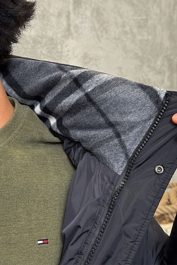 Мужская чёрная парка Burberry Haworth   