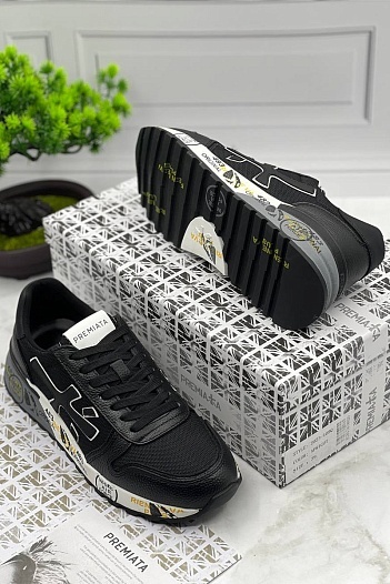 Комбинированные кроссовки Premiata Mick - Black   