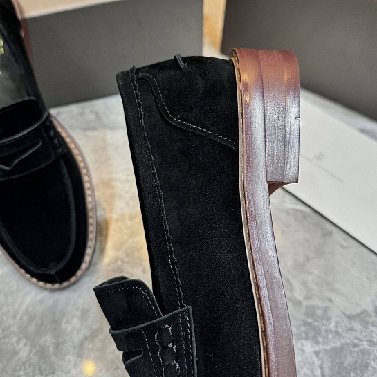 Мужские замшевые лоферы Brunello Cucinelli Premium