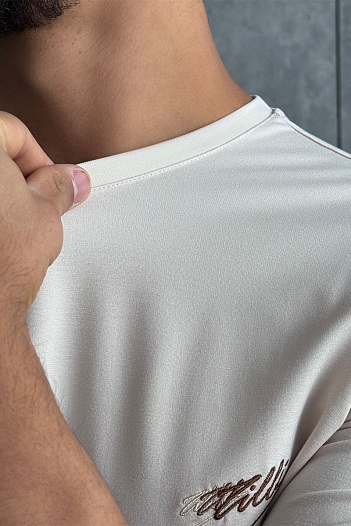 Мужская бежевая футболка Zilli    