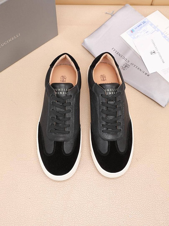 Комбинированные кроссовки Brunello Cucinelli low-top - Black
