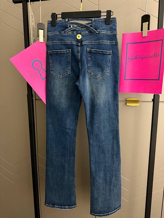 Женские синие джинсы Schiaparelli premium
