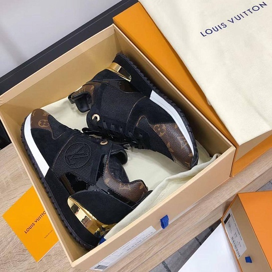 Женские кожаные кроссовки Louis Vuitton Neo Run Away premium