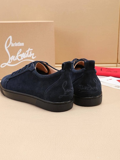 Замшевые кроссовки Christian Louboutin Louis Junior   