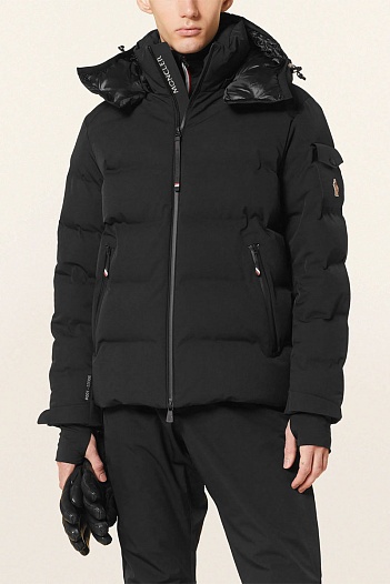 Мужской чёрный пуховик Moncler Grenoble Montgetech   