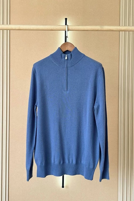Кашемировый свитер Brunello Cucinelli Premium - Lake Blue