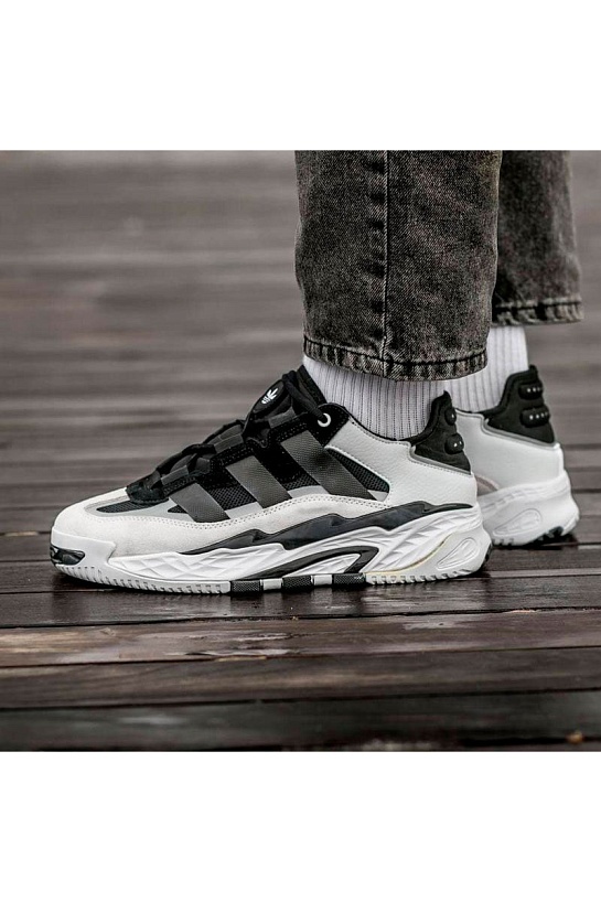Кроссовки Adidas Niteball - Black / White / Grey