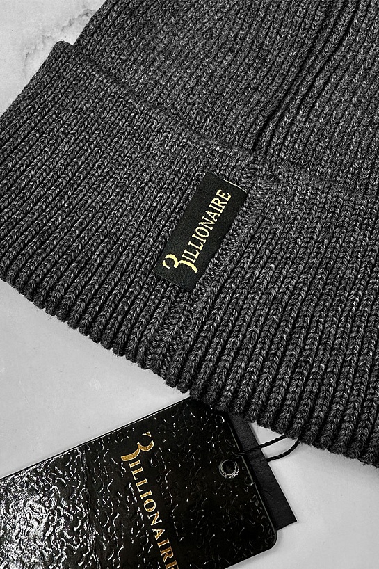 Шапка Billionaire logo-embroidered - Grey