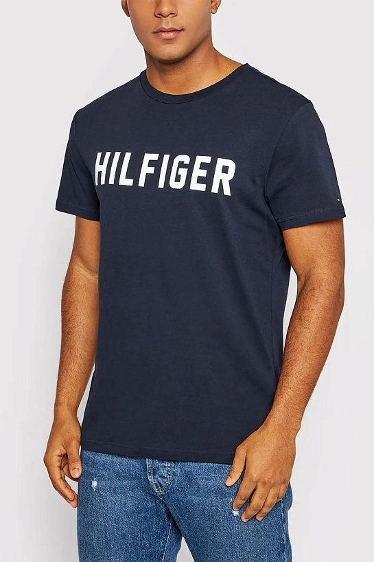 Футболка тёмно-синего цвета Tommy Hilfiger Lounge