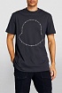 Чёрная брендовая футболка Moncler Logo Outline