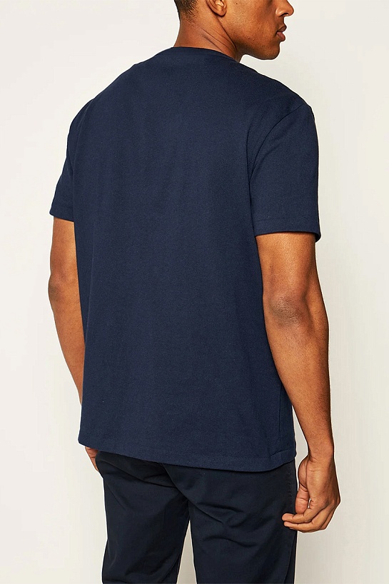 Футболка синего цвета Polo Ralph Lauren pony-embroidered