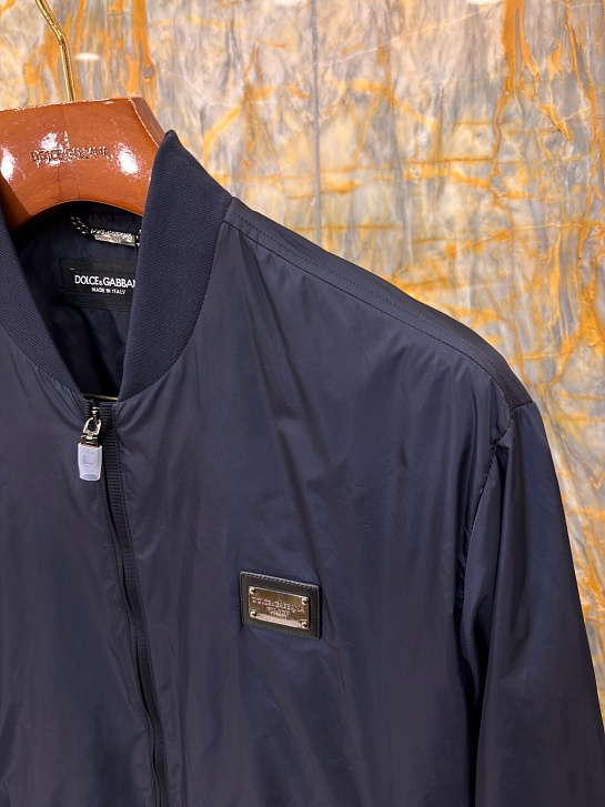 Мужская тёмно-синяя ветровка Dolce & Gabbana 