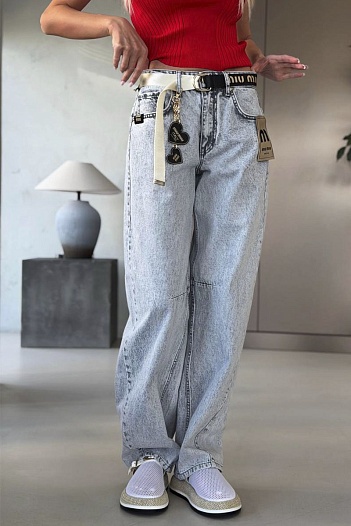 Женские прямые джинсы MIU MIU premium   