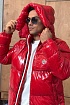 Мужская куртка Moncler красного цвета