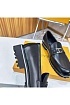 Мужские кожаные ботинки Louis Vuitton чёрного цвета