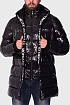 Утеплённая брендовая парка Moncler чёрного цвета