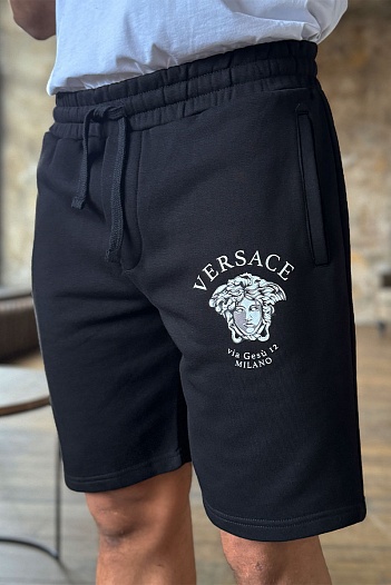 Мужские шорты Versace via Gesu 12 Milano - Black   