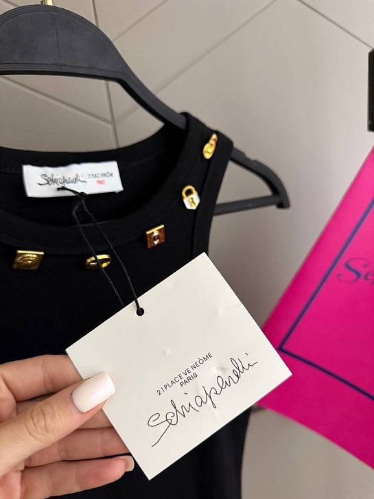 Женская майка Schiaparelli premium - Black