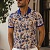 Мужское поло Etro "Paisley" - White / Orange